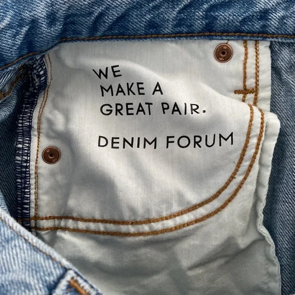 ❗️SOLD❗️Denim Forum The Marianne Mid Loose Flare 32L Size 24 - Picture 12 of 12